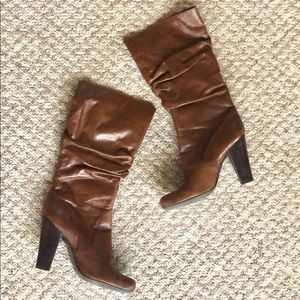 BCBGirls leather slouchy boots